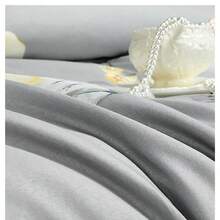 Kit de impresión de fundas nórdicas GB color gris y diseño floral de alta durabilidad de 220cm*220cm - Gris - Ver 3