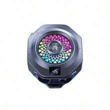 REMAX RT-F14 Mobile Phone Cooler: A Cooling Device Dedicated To Gaming And Streaming; Slim And Lightweight, Weighing Only 63g; Semiconductor Cooling Back Clip; Gunmetal Black - Gun Black - View 7