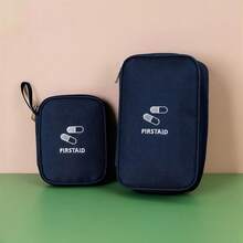 2pcs/1pc First Aid Bag, Medical Supply Organizer, Portable Mini Travel Medicine Box, Outdoor Emergency Medical Kit, Emergency Rescue Bag, Large/Small Size Medicine Storage Pouch, Medical Box, Home Fabric Medical Organizer, Medicine Storage Bag, Anti-Epidemic Bag, Travel First Aid Kit