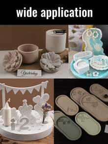 1kg Resin Casting Powder Set, Ceramic Resin Powder, Fast Curing, Easy Demolding, Water-Activated, Odorless, Suitable For Gypsum Casting, DIY Home Arts And Crafts - 1KG Kits - View 4