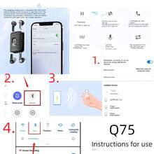 Dual Earphones Dual Enjoyment, High Battery Life In-Ear Headphones, Type-C Fast Charging, LED Display, Compact & Exquisite, Exceptional Music Experience For Office, Binge-Watching - Dual Earphones Available In Multiple Colors - View 5