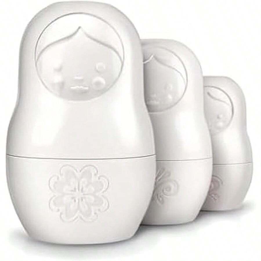 YQQ Fred and Friends - Vasos medidores M-CUPS White Matryoshka Dry juego de 69394 - Vasosmedidoressecosblanco - Ver 1