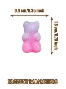 22 pezzi Set di decorazioni per scarpe a tema orsetto di cristallo - Adatto per decorare ciabatte e sandali - Realizzato in materiale PVC - Ideale per regali di Natale, Ognissanti, feste di compleanno - Accessori per scarpe fai-da-te, decorazioni per scarpe a tema orsetto carino, applicabile a scarpe, bracciali, borse e accessori - Materiale PVC, perfettamente adatto per sneaker, sandali e borse da spiaggia - Regali ideali per compleanni, Natale e San Valentino - Multicolore - Visualizzare 4