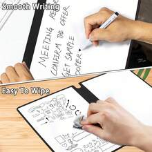 A5 Dry Erase Reusable Notebook Small Writable Memo Pad Whiteboard Planner For Office Supplies Ideal For Home And School Use Compact Whiteboard - Multicolor - View 6