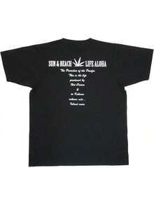 [Inco Com] One-Piece T-Shirt With Life Aloha Pattern On The Back - 白色 - 查看 8