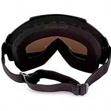 Lecute Motorcycle Eyewear - Black - View 3