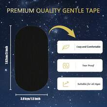 90-Piece Sleep Tape, Black, Mild And High-Quality Tape (30-Piece/60-Piece Pack) - màu đen - Xem 2