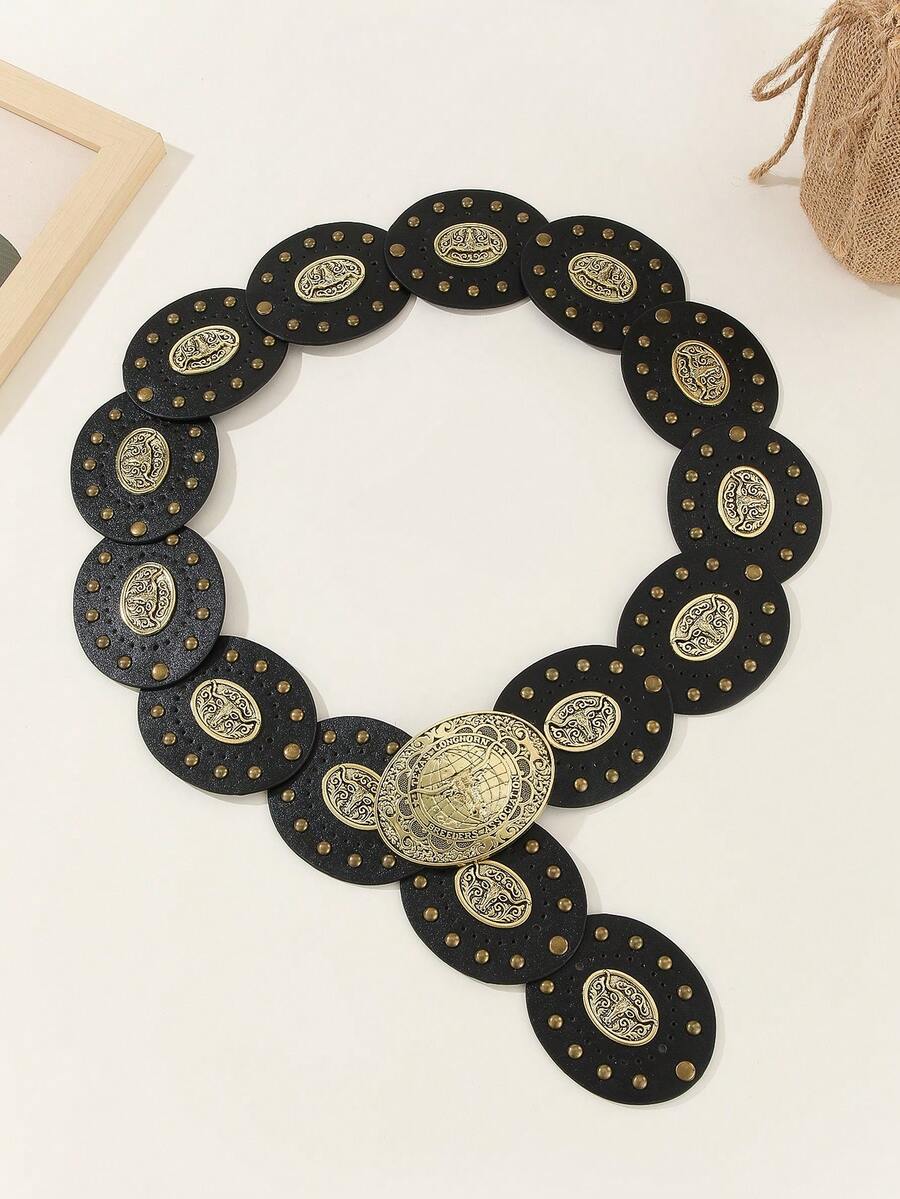 1pc 2025 Autumn/Winter New Lightweight Business Belt, M Letter Alloy Automatic Buckle Leather Belt, High-Quality Letter Belt, Business & Casual Waist Belt, Fashion Versatile Pants Belt, Minimalist Men's Leather Belt - Black - View 1