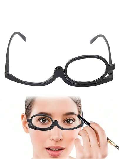 Magnifying Reading Glasses, Rotating Makeup Mirror, Foldable Glasses, Universal Makeup Glasses, Lightweight Polycarbonate Reading Glasses Frame, Magnifying Makeup Reading Glasses, Eyeglasses Accessories, Cat-Eye Frame, Durable Glasses, Multifunctional Magnifying Mirror & Reading Glasses (Foldable Design) For Women,Giveaways,Travel,Cheap Stuff,Travel Essential