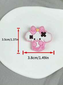 8pcs Cute Cartoon Animal Shoe Charms Set, Detachable PVC Decorations, Creative Street Style Accessories, Perfect Christmas Gift - Multicolor - View 6