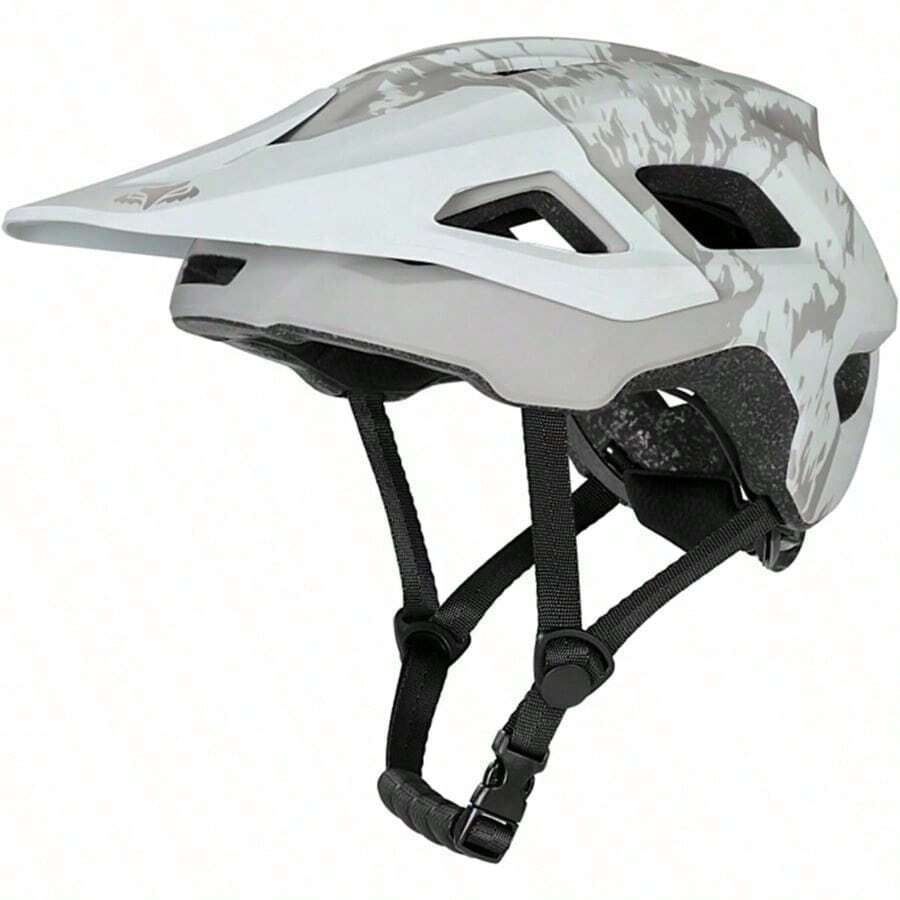 Casco para Bicicleta de Montaña Ajustable para Adultos Ultraligero con Visera Extraíble y 17 Ventilaciones Ideal para Ciclismo Urbano y MTB 58-62 cm (Grey) - Multicolor - Ver 1