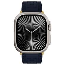 Soft And Versatile Men's Silicone Watch Band, Simple And Easy To Match, With A Magnetic Clasp And Waterproof Design. Suitable For Apple Watch Sport Bands, Compatible With 44mm/45mm/46mm/49mm Sizes, Designed For Apple Watch Series 9/8/7/6/5/4/3/2/1/SE/Ultra. - 午夜藍 - 查看 6