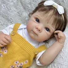 19 Inch (48cm) Full Body Vinyl Material Reborn Baby Doll Toy, Realistic Handmade, Fashionable Birthday Gift, Bedtime Comfort Doll For Roleplay - Full vinyl body doll - View 1