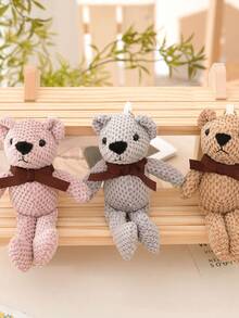 1 件熊毛绒玩具娃娃可爱卡通填充动物包吊坠装饰派对装饰生日礼物、家居装饰泰迪熊、熊、泰迪熊、泰迪熊、泰迪熊、熊、幼儿玩具、呼吸熊、泰迪熊托儿所、泰迪熊、泰迪熊、熊