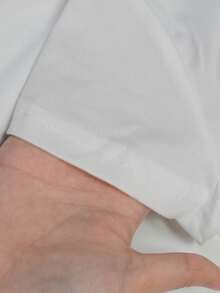 男童字母标语和赛车图案印花短袖T恤 - 白色 - 查看 7