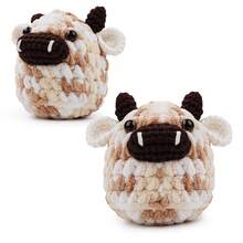 Beginner Llama MooMoo Floppy Crochet Kit Complete Amigurumi Starter Set With Video Tutorials - Multicolor - Ver 8