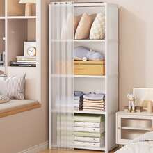 Senmeo Dual-Row 5-Tier Wardrobe Closet – Spacious, Sturdy, And Easy-To-Assemble Clothes Organizer For BedroomStorage Bins Back To School Travel Essentials Room Decor,Home Decor,Bedroom Decor Storage Organization And Storage Puppy Keep Dress Shorts Phone Case Bikini Summer Dresses For Women Skirt Summer Dress Dresses Nails Jeans Tops White Dress Dresses For Women - 白色 - 查看 4