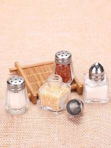 Bộ 1/2/4 lọ đựng muối và tiêu mini bằng thủy tinh, lọ gia vị thủy tinh trong suốt, hũ đựng muối và tiêu nhỏ xinh, hộp đựng gia vị, phụ kiện nhà bếp bằng thủy tinh, thích hợp cho gia đình, đám cưới, cắm trại, du lịch bằng xe RV, kỳ nghỉ biển, trang trí nhà bếp. - Nhiều màu - Xem 2