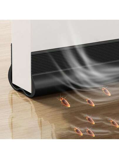 Set de 3 tiras ajustables de sellado para la parte inferior de la puerta - Burlete | A prueba de viento, a prueba de sonido, a prueba de insectos