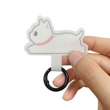 Universal White Cute Cat Nylon Anti-Lost Lanyard - Detachable Phone Hanging Cord Strap Patch Tether Pad - Multicolor - View 7