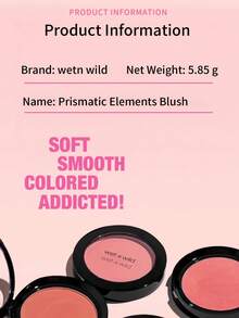 Wet N Wild Color Icon Blush - Matte With Soft Shimmer, Multi-Color Options, Suitable For Professionals And Students, Portable - 6g - Pearl Pink - View 5
