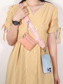 Comfort Fit Phone Detachable Shoulder Strap, Convenient Detachable Clip-On Strap, Can Be Used As Shoulder Bag Or Crossbody Bag, Multi-Purpose Adjustable Strap Women Wallet Wallet Purse Wallet, Spring Easter Gift Birthday Party - Multicolor - View 8