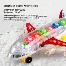 Combination Inertial Push-Pull Toy, Rotating Sound & Light Toy, Musical Toy, Transparent Gear Car, Children's Toy Car, Electric Musical Light, Universal Driving Car