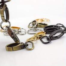 5Pcs/Pack 16/20/25/32/38mm Metal Snap Hook Lobster Clasp Collar Carabiner Belt Buckles DIY KeyChain Bag Part Accessories - Multicolor - View 9