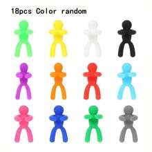 Bộ 6-30 chiếc thẻ đánh dấu ly rượu hình búp bê, thẻ đánh dấu đồ uống nhiều màu sắc, thẻ trang trí ly rượu bằng silicon, thẻ đánh dấu ly có thể tái sử dụng, thẻ nhận dạng đồ uống bằng thủy tinh cho ly chân đế, ly sâm panh, ly cocktail, ly martini (màu ngẫu nhiên) - Nhiều màu - Xem 12