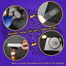 Kit de espia para niños Traje de detective Investigacion de huellas dactilares Juego de roles Vestir Ciencia educativa Juguetes STEM Disfraz Agente secreto Juego de identificacion de huellas dactilares Niños Niñas Edad 6+ Regalos de cumpleañosConveniente y duradero, para niños - Multicolor - Ver 6