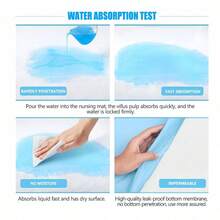 Upgraded Version 50pcs Disposable Waterproof Incontinence Pads, Baby Diaper Changing Mat Disposable Breathable Absorbent Pads