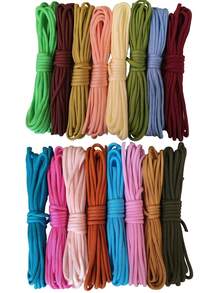16pcs 5m 7-Strand 4mm Diameter Paracord, Outdoor Umbrella Rope For DIY Bracelets, Necklaces, Emergency Use, Camping, Tying, Clothesline - Multicolor - View 5