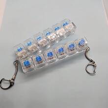 1pc Keyboard Fingertip Toy, Squeeze-Type Keychain Stress Relief Toy, Relieve Stress, Keyboard Fingertip Keychain Gift For Anxious Friends, Suitable For Office And Home Keyboard Fingertip Clicker - Multicolor - View 3