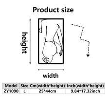 1 pieza Decoración de pared de arte de hierro, arte de línea abstracto y sexy para mujeres, adecuado para sala de estar, dormitorio, baño, pasillo, regalo de cumpleaños, regalo de fiesta - Multicolor - Ver 15