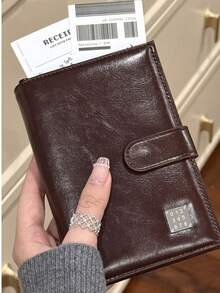 1pc Multi-Function Passport Holder Card Case Document Organizer Wallet Ticket Holder Anti-RFID Theft - Multicolor - View 4