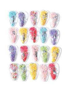 20 个/包 随机颜色 闪光 BB 发夹 刘海夹 女童发饰