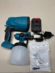 便携式喷漆机，适用于室内外墙面喷漆，家居装饰喷漆设备，电动喷漆机，家具喷漆机，栅栏污渍去除剂 - 彩色 - 查看 13