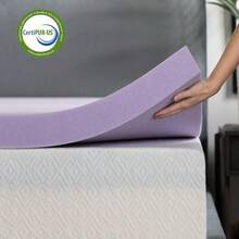 - Colchoneta de Memory Foam con Infusión de Lavanda - Sobrecolchón Ventilado de 7.5 cm - Topper para Colchón Refrescante - Sensación Suave y Acolchada - Alivia Puntos de Presión - Matrimonial - Multicolor - Ver 4