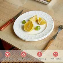 1pc Transparent PVC Rectangular Table Mat, Suitable For Dining Table, Desk, Nightstand, Coffee Table, TV Cabinet, Shoe Cabinet, Office Desk, Floor Mat, Scratch-Resistant, Durable, Waterproof, Oil-Proof, Heat-Resistant, Easy To Clean, 1mm Thick Crystal Clear Table Top Protector - Transparent - View 11