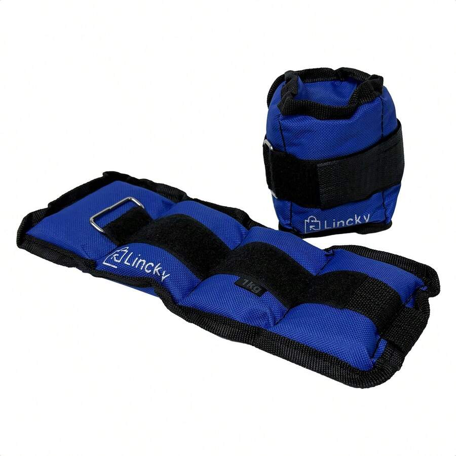 Lincky Strength Training Wrist & Ankle Weights - Blue - View 1