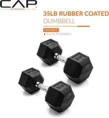 Barbell Coated Dumbbell Weight |   Multiple Options Pairs & Sets - 鍍鉻把手 - 查看 9