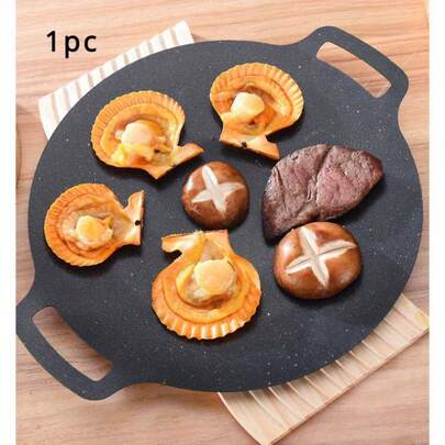 Portable Barbecue Grill Plate, Suitable For Outdoor Camping And Picnics - Cast Iron Smokeless Electric Hot Plate, Korean Electric Grill Plate, Applicable To Induction Cooktop, Home Kitchen And RV, Easy To Clean, Multiple Sizes Available, Suitable For Outdoor Camping, Barbecue Restaurants And Family Gatherings.