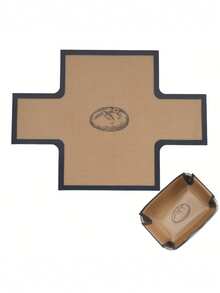 1pc Reusable Silicone Non-Stick Dough Proofing Mat - Round Dough Pad With Anti-Slip Edges, Suitable For Challah, Homemade Bread, Bread Molds (Fits 9.5 Inch Bread Molds) - Easy Clean Baking Accessory, Heat Resistant - Multicolor - View 6