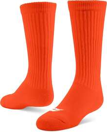 Sof Sole Calcetines Deportivos de fútbol para Hombres y jóvenes - Naranja - Ver 1