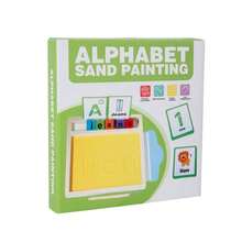 Montessori Early Education Alphabet Puzzle Toys, Children's Enlightenment Cognitive Learning Sand Painting Set