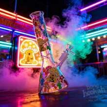 El  Más VENDIDO de 2025 | 11" Pipa de Agua de Vidrio | Cazoleta 14mm Incluida | Únete a la - Blanco - Ver 2