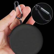 Duftender Taschenaschenbecher, ideal für unterwegs, leicht zu öffnen, großes Fassungsvermögen, perfekt für Reisen - Schwarz - Übersicht 4