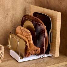 YouCopia StoreMore - Estante ajustable para hornear con alambres de acero charola para hornear y bandeja organizadora para gabinete de cocina y despensa edicion premium - Rejilla para utensilios para hornear - Ver 9