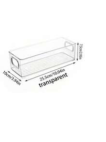 4/2/1pcs Transparent Desktop Storage Box, Underwear, Bra, Socks, Cosmetics, Phone Case, Kitchen Fridge Drawer Organizer, Multipurpose Plastic Container For Home, Suitable For Kitchen, Bedroom, Drawers - Multicolor - View 7