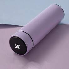 Double Layer Stainless Steel Vacuum Insulated Cup With Intelligent Temperature Display And Temperature Sensor Water Bottle Back To School - Purple - View 7